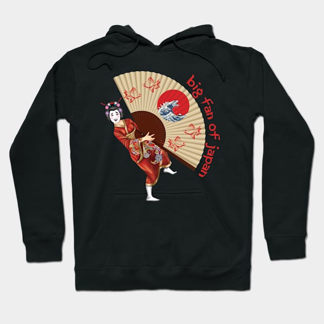 Big Fan of Japan Hoodie by Pigeon585